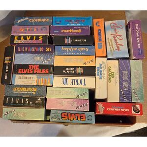 Vintage Elvis Presley VHS Tape Lot Movies & Compilations